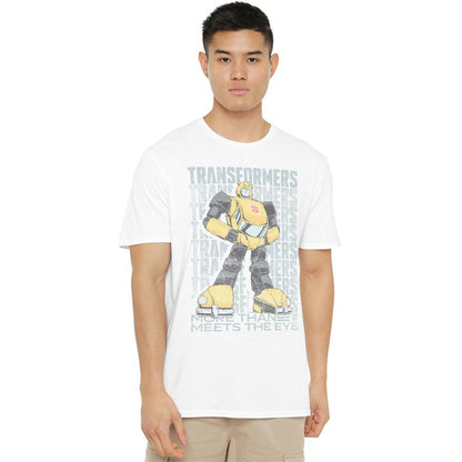White - Lifestyle - Transformers Unisex Adult Generations Autobot More Than Meets The Eye Bumblebee T-Shirt