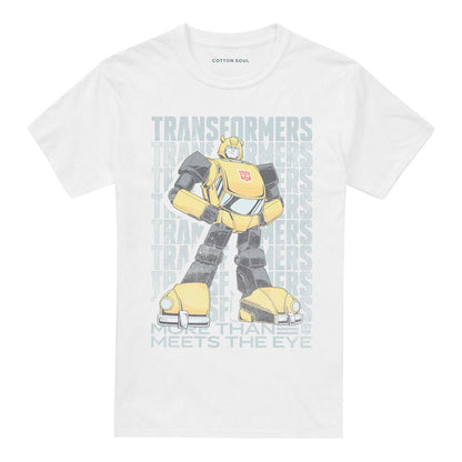 White - Front - Transformers Unisex Adult Generations Autobot More Than Meets The Eye Bumblebee T-Shirt