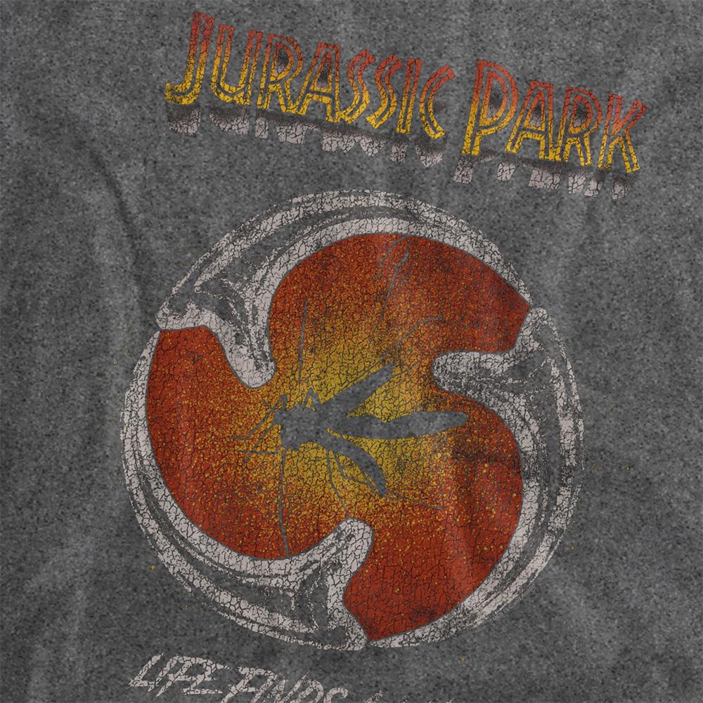 Black - Side - Jurassic Park Unisex Adult Life Finds A Way Vintage Wash T-Shirt