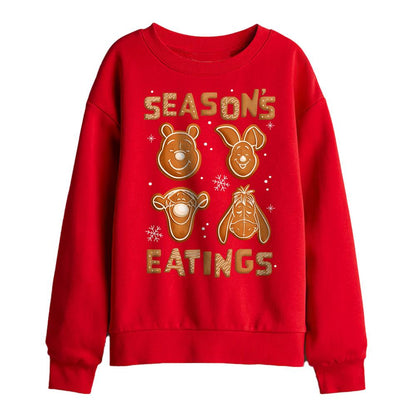 Red - Front - Disney Childrens-Kids Season´s Eatings Cookie Sweatshirt