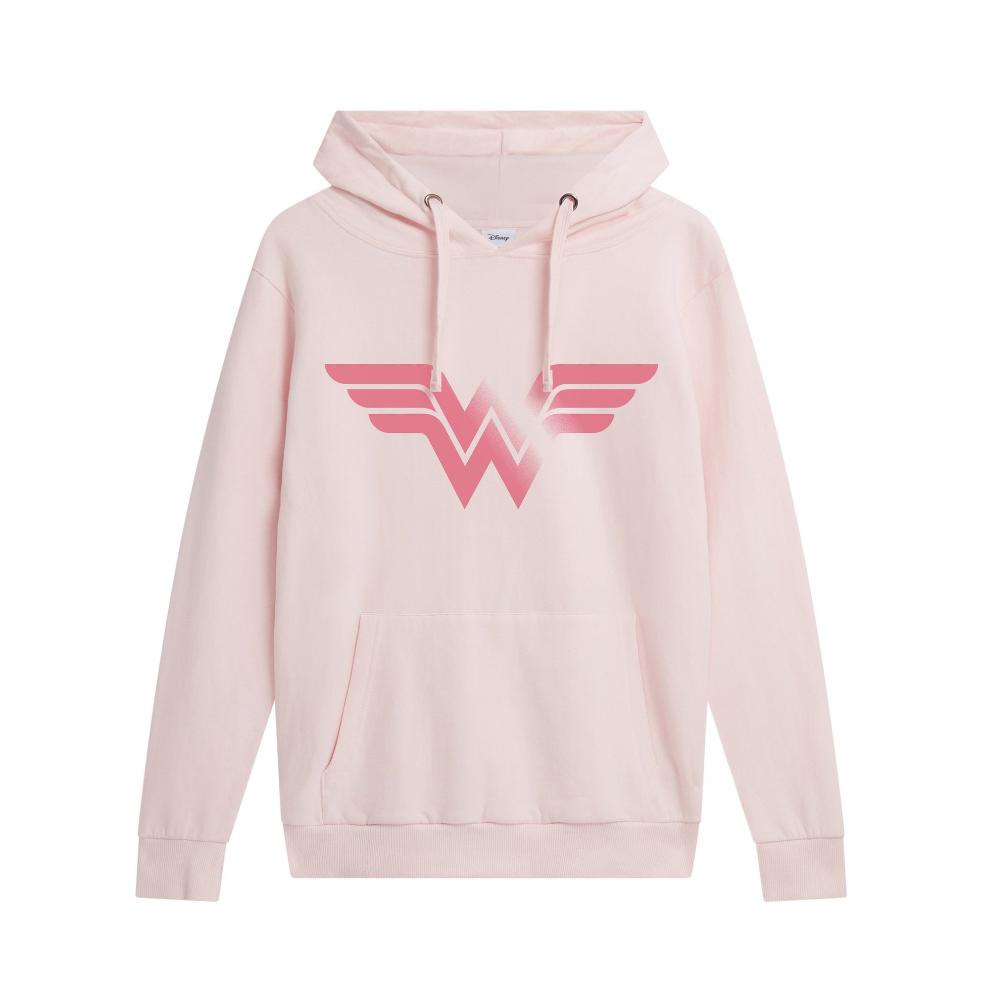 Pale Pink - Front - Wonder Woman Womens-Ladies Logo Hoodie