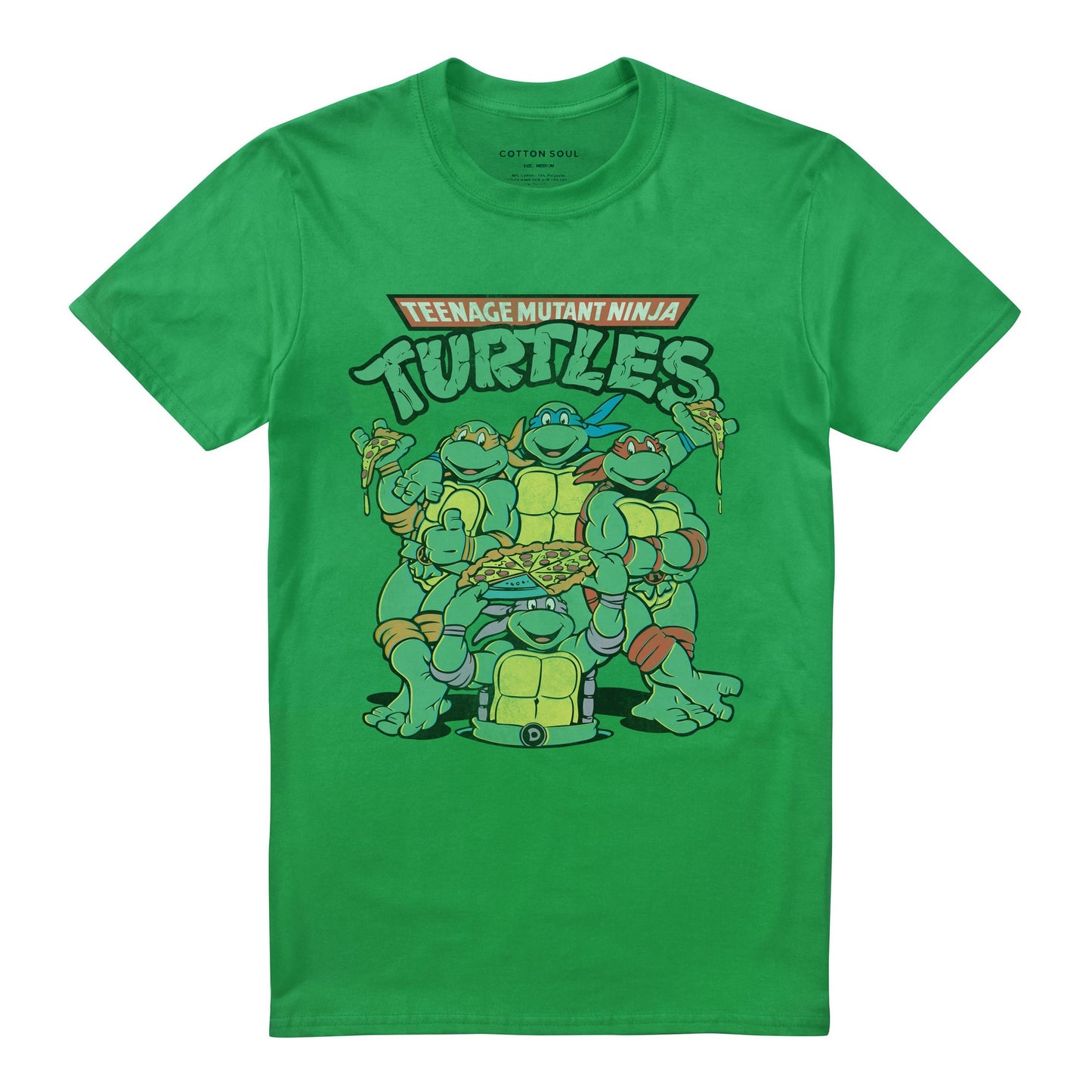 Irish Green - Front - Teenage Mutant Ninja Turtles Mens Group Shot Logo T-Shirt