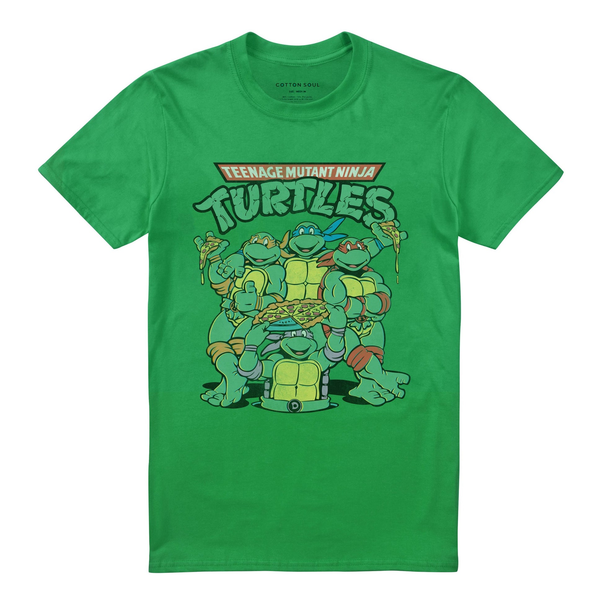 Irish Green - Front - Teenage Mutant Ninja Turtles Mens Group Shot Logo T-Shirt