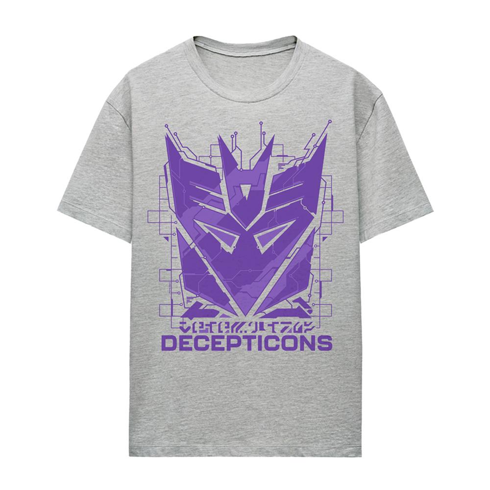 Athletic - Front - Transformers Womens-Ladies Generations Tech Decepticons Icon Heather Logo T-Shirt