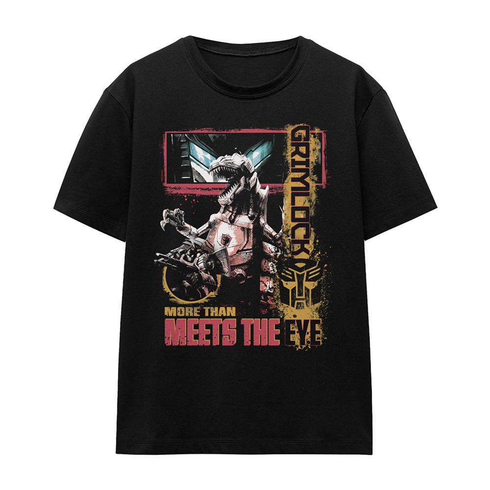 Black - Front - Transformers Womens-Ladies Generations Heroic Dinobot Grimlock T-Shirt