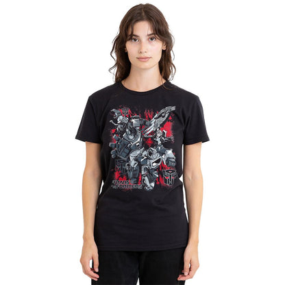 Black - Pack Shot - Transformers Womens-Ladies Generations Autobots Roll Out And Protect T-Shirt
