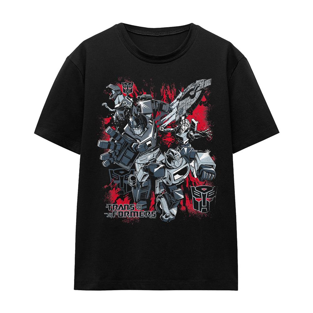 Black - Front - Transformers Womens-Ladies Generations Autobots Roll Out And Protect T-Shirt