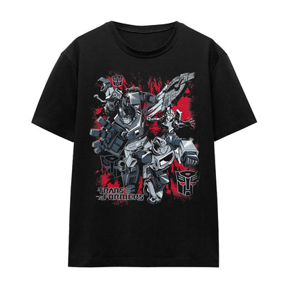 Black - Front - Transformers Womens-Ladies Generations Autobots Roll Out And Protect T-Shirt