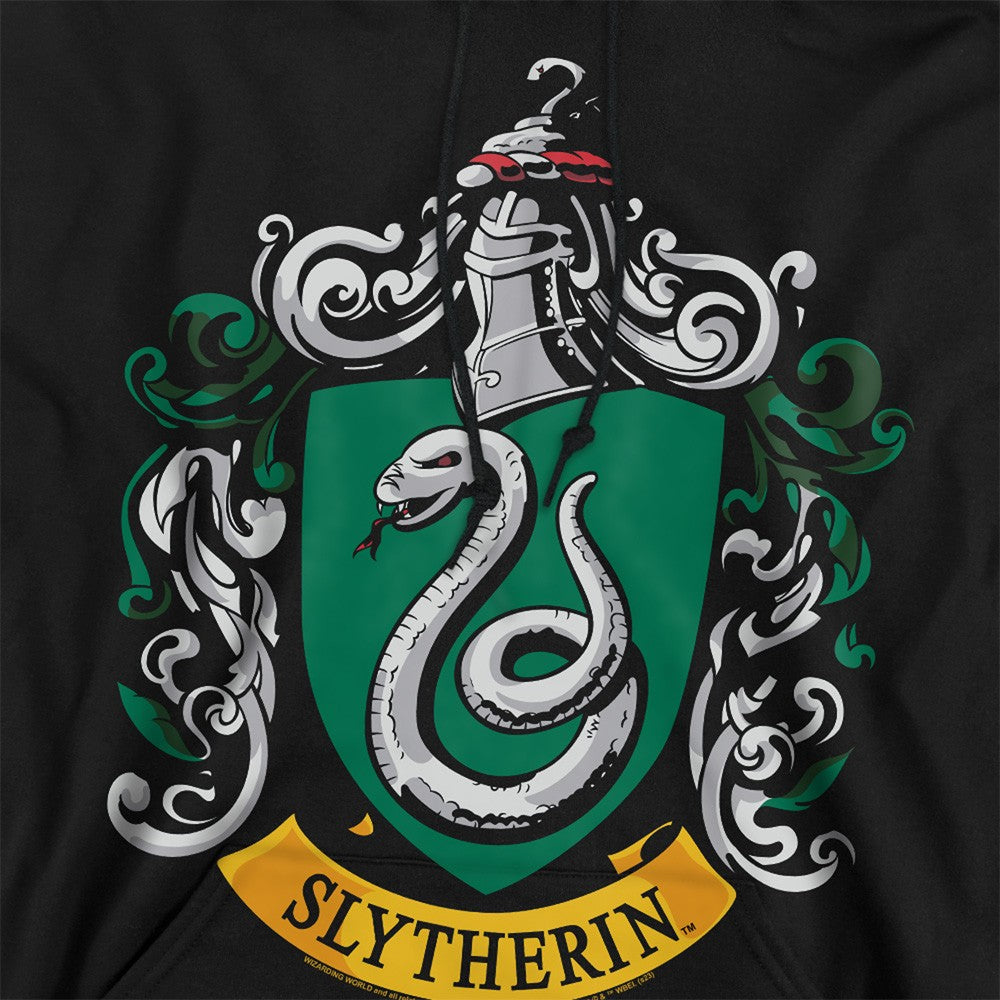 Black - Back - Harry Potter Womens-Ladies Slytherin Hoodie