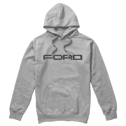 Sports Grey - Front - Ford Mens Logo Hoodie