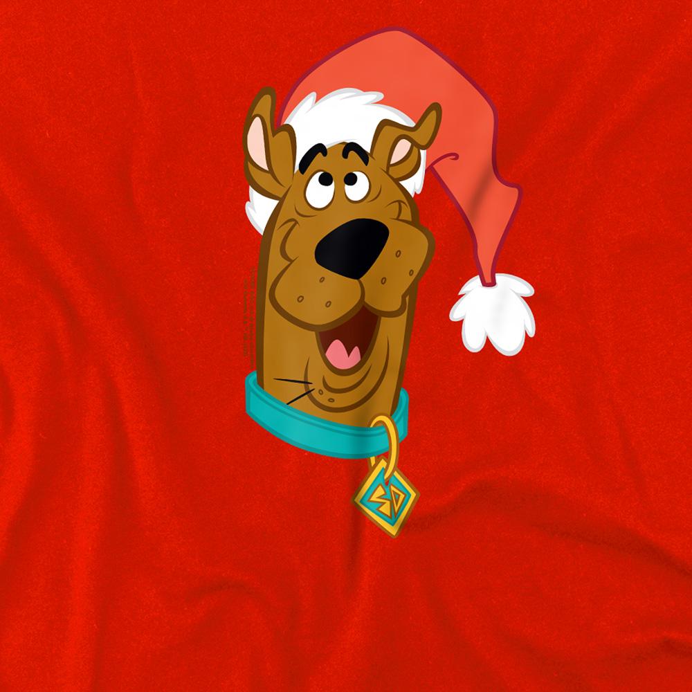 Red - Side - Scooby Doo Childrens-Kids Santa Hat T-Shirt