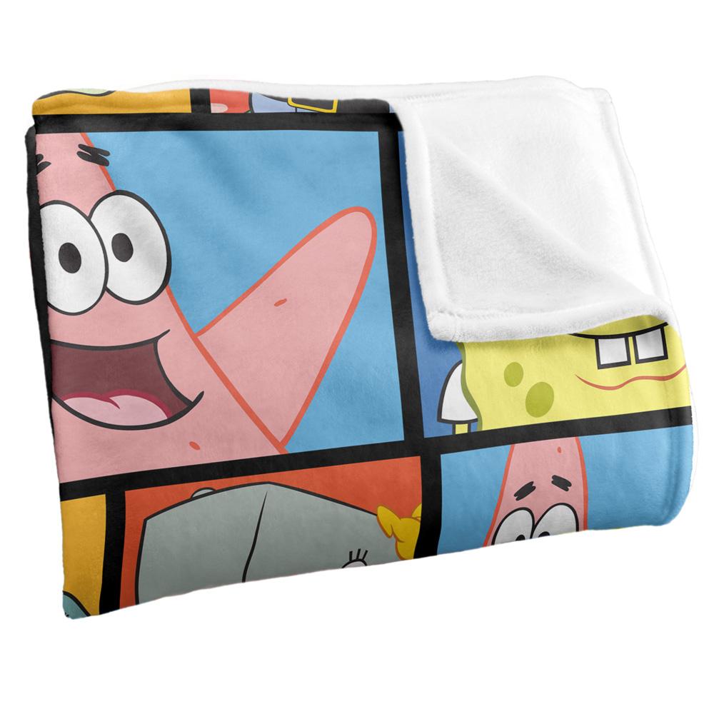 Multicoloured - Back - SpongeBob SquarePants Tile Print Blanket