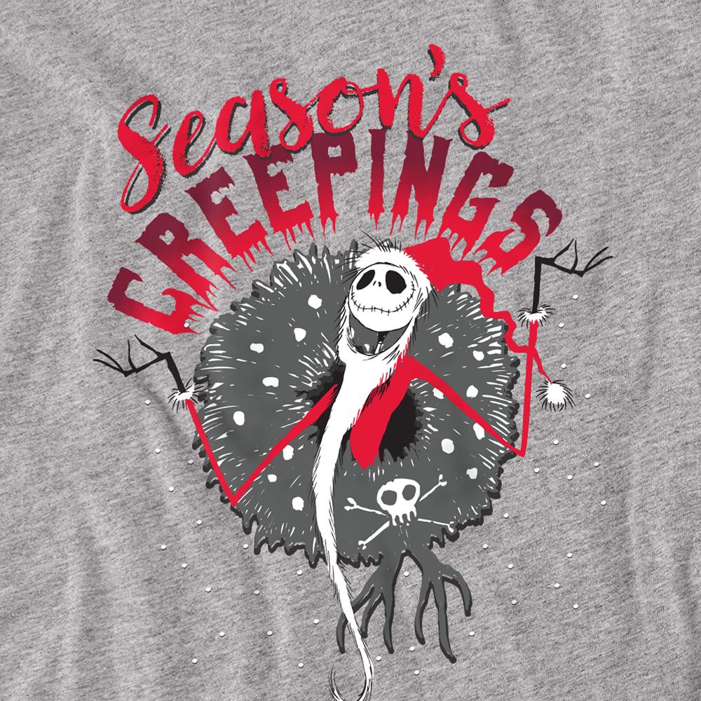 Athletic Heather - Side - The Nightmare Before Christmas Unisex Adult Holiday Chills Heather Long-Sleeved T-Shirt