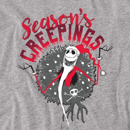 Athletic Heather - Side - The Nightmare Before Christmas Unisex Adult Holiday Chills Heather Long-Sleeved T-Shirt
