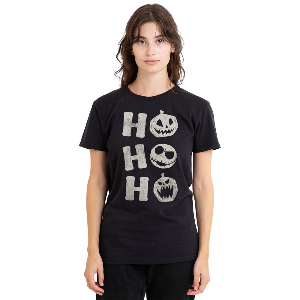 Black - Lifestyle - The Nightmare Before Christmas Womens-Ladies Ho Ho Ho Jack Skellington T-Shirt