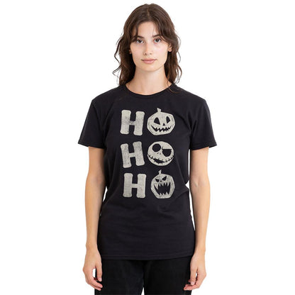 Black - Lifestyle - The Nightmare Before Christmas Womens-Ladies Ho Ho Ho Jack Skellington T-Shirt