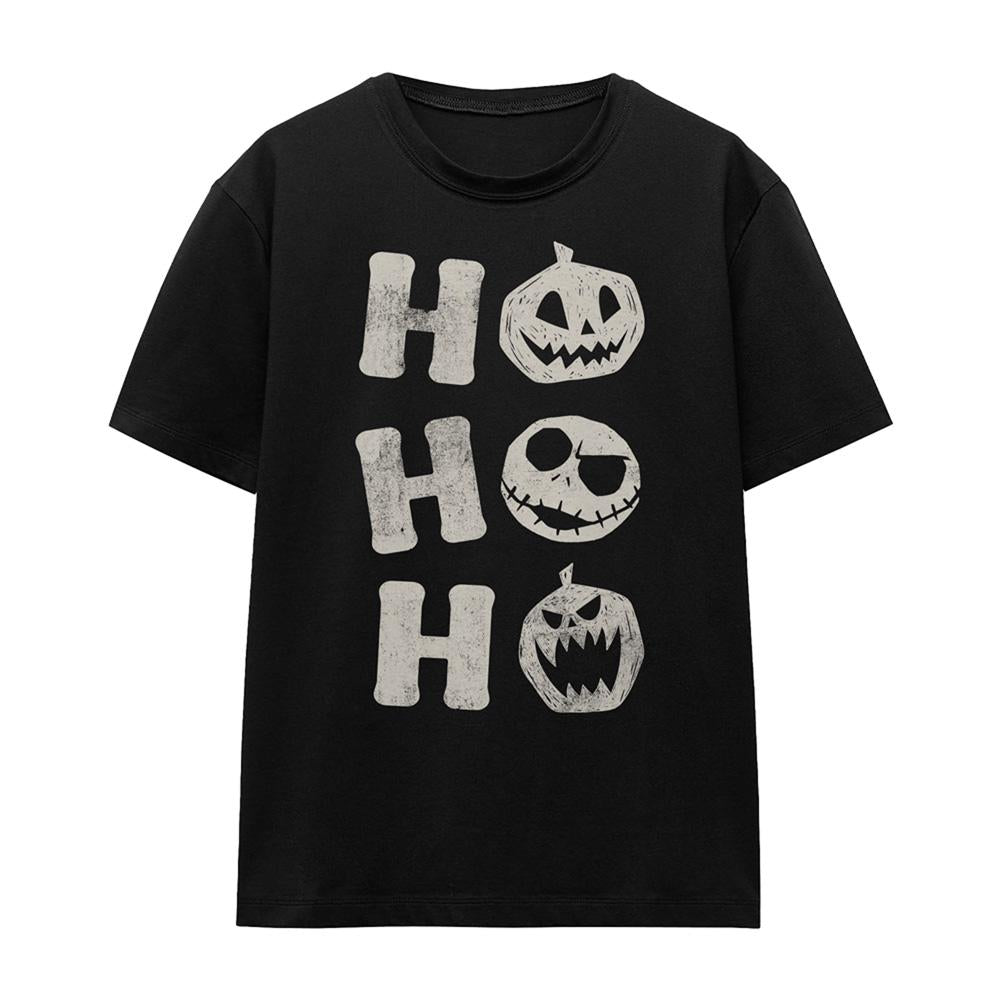 Black - Front - The Nightmare Before Christmas Womens-Ladies Ho Ho Ho Jack Skellington T-Shirt