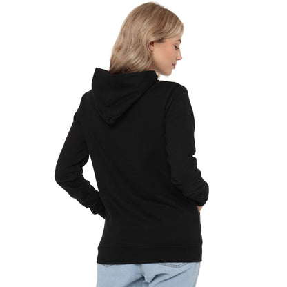 Black - Lifestyle - Wonder Woman Womens-Ladies Metallic Logo Hoodie