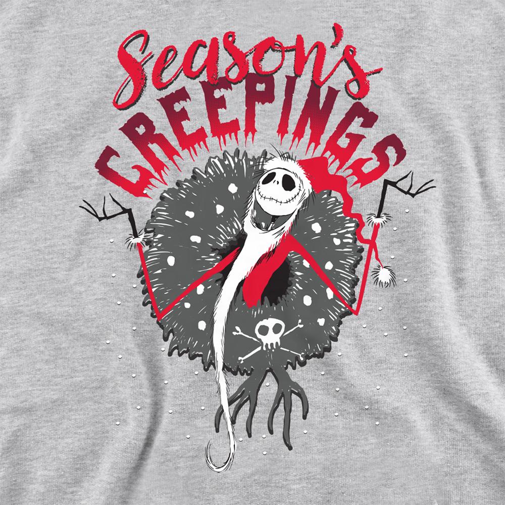 Athletic Heather - Side - The Nightmare Before Christmas Unisex Adult Holiday Chills Jack Skellington Sweatshirt
