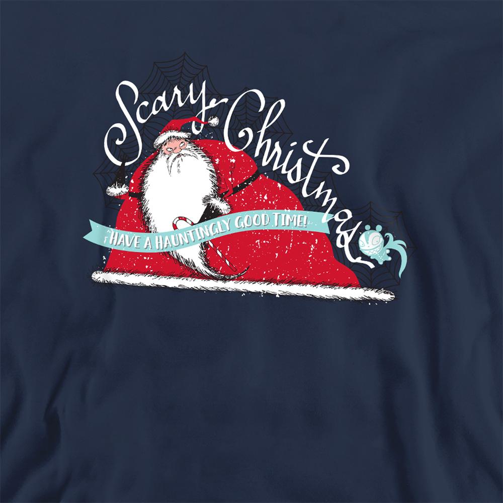 Navy - Side - The Nightmare Before Christmas Unisex Adult Scary Christmas Sweatshirt