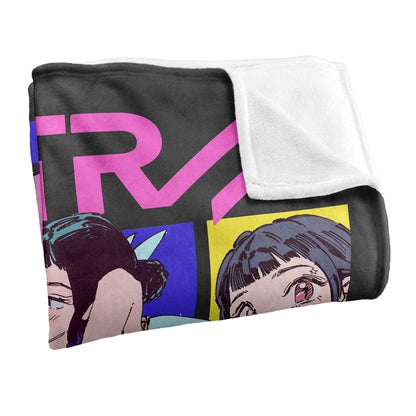Multicoloured - Side - K-Pop Demon Hunters Comic Huntr-X Blanket