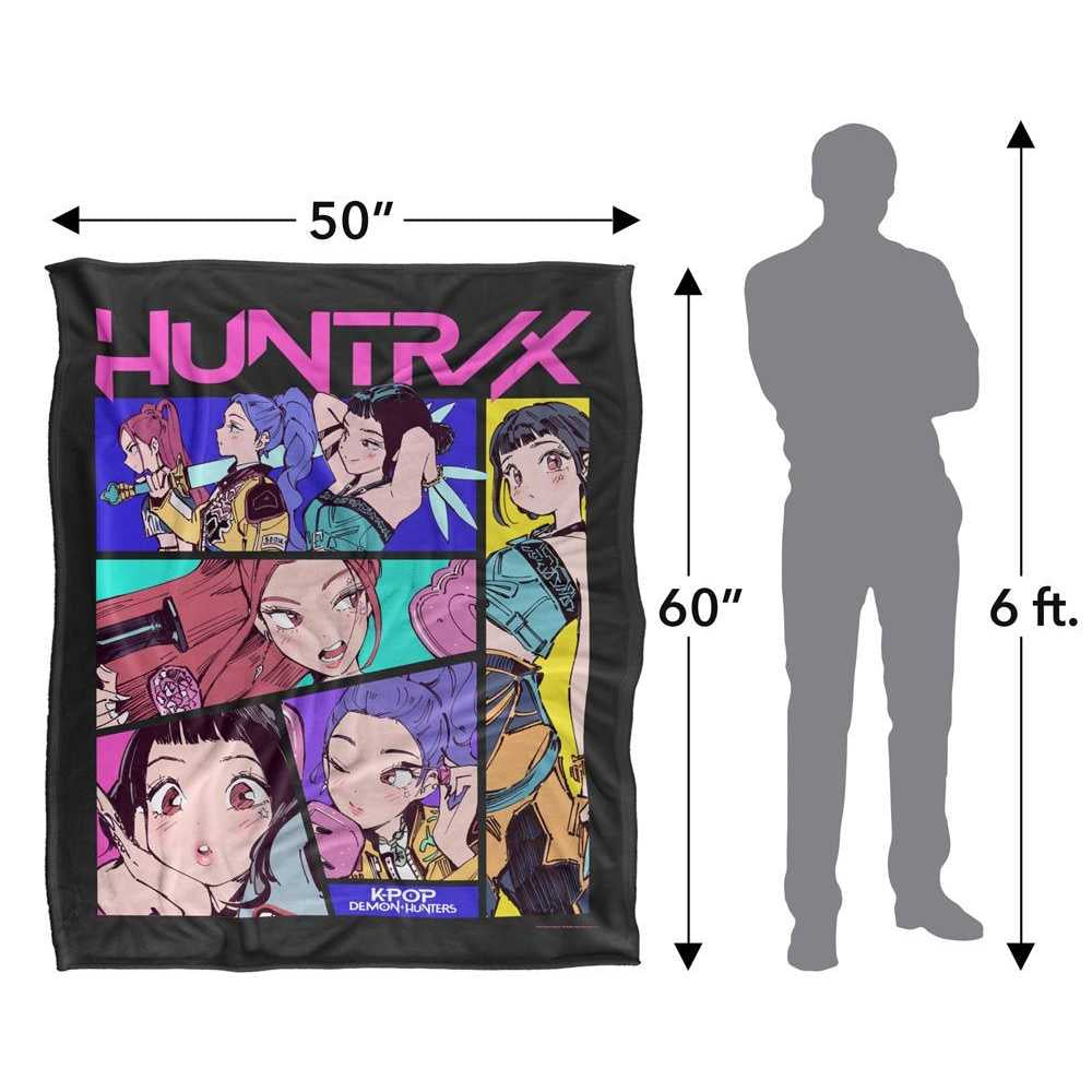 Multicoloured - Lifestyle - K-Pop Demon Hunters Comic Huntr-X Blanket