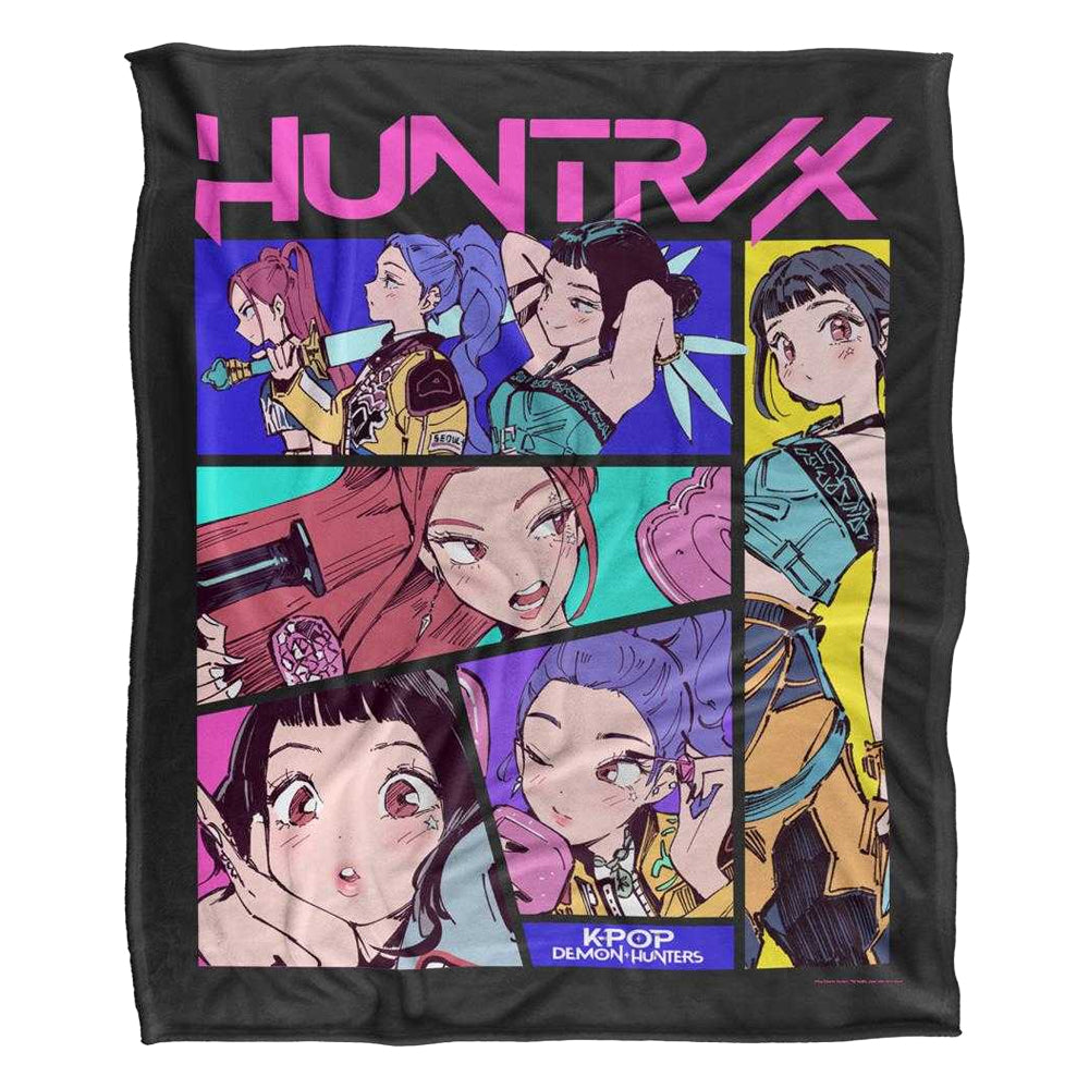 Multicoloured - Front - K-Pop Demon Hunters Comic Huntr-X Blanket