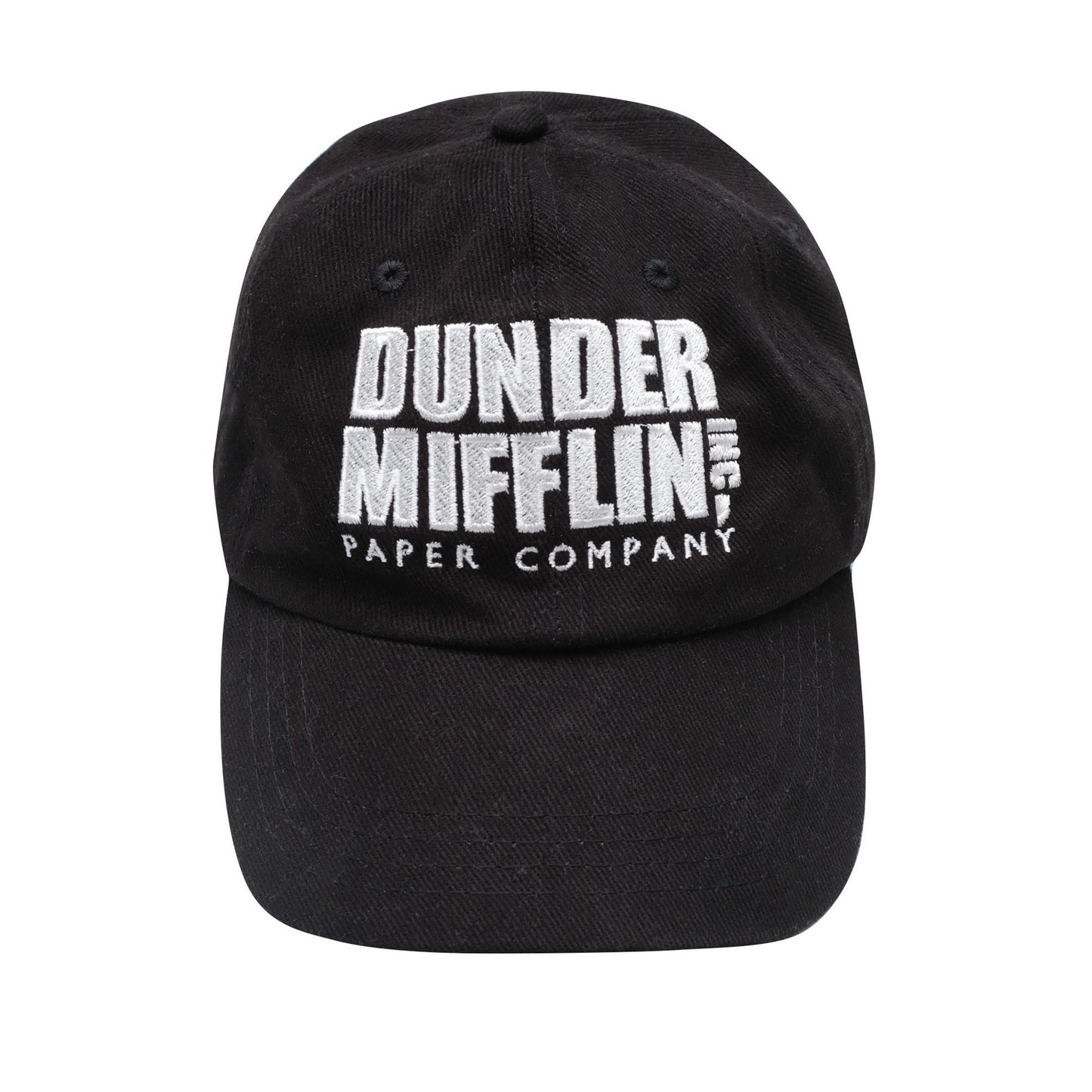Black - Front - The Office Mens Dunder Mifflin Baseball Cap