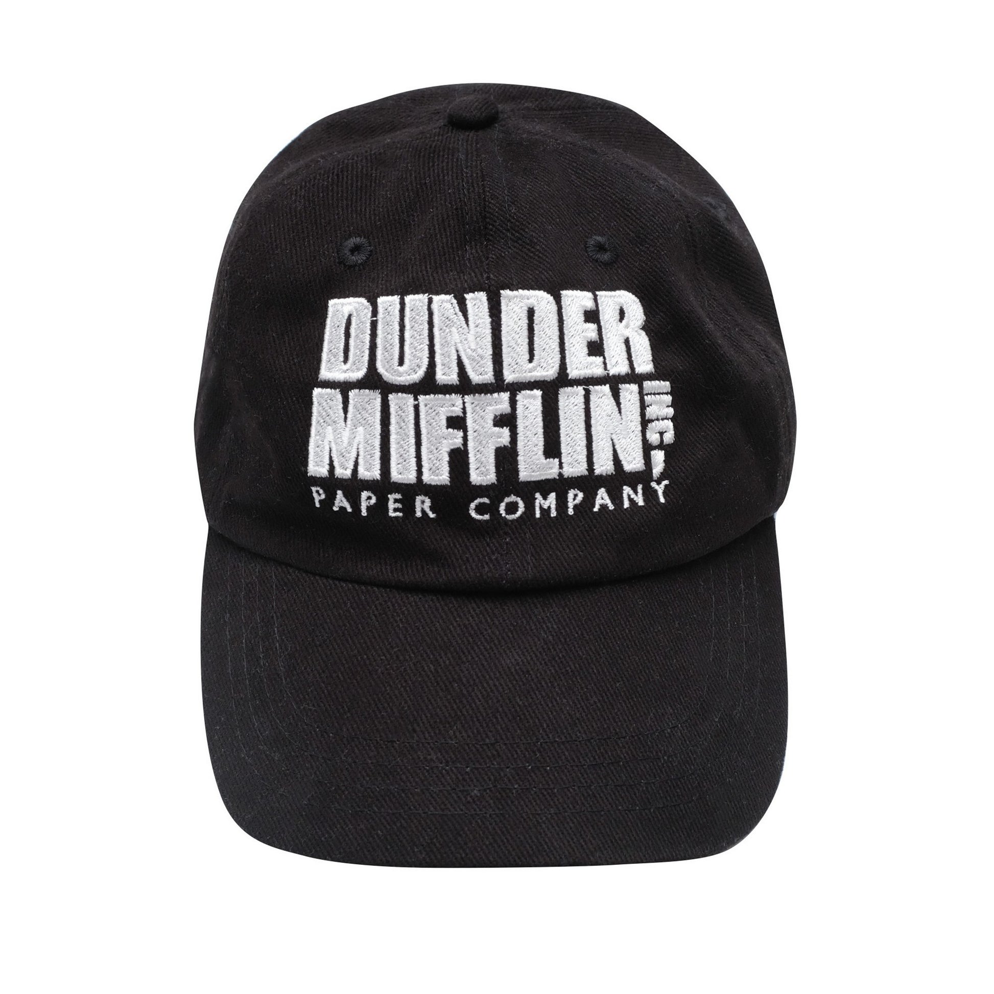 Black - Front - The Office Mens Dunder Mifflin Baseball Cap
