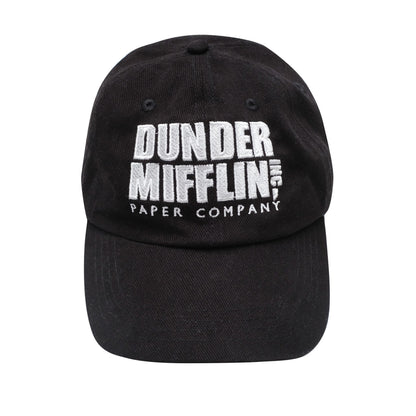 Black - Front - The Office Mens Dunder Mifflin Baseball Cap