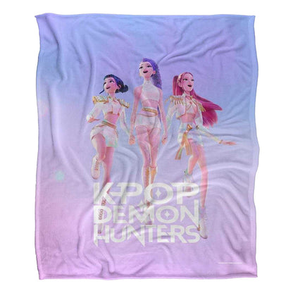 Multicoloured - Front - K-Pop Demon Hunters Poster Huntr-X Blanket