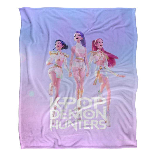 Multicoloured - Front - K-Pop Demon Hunters Poster Huntr-X Blanket