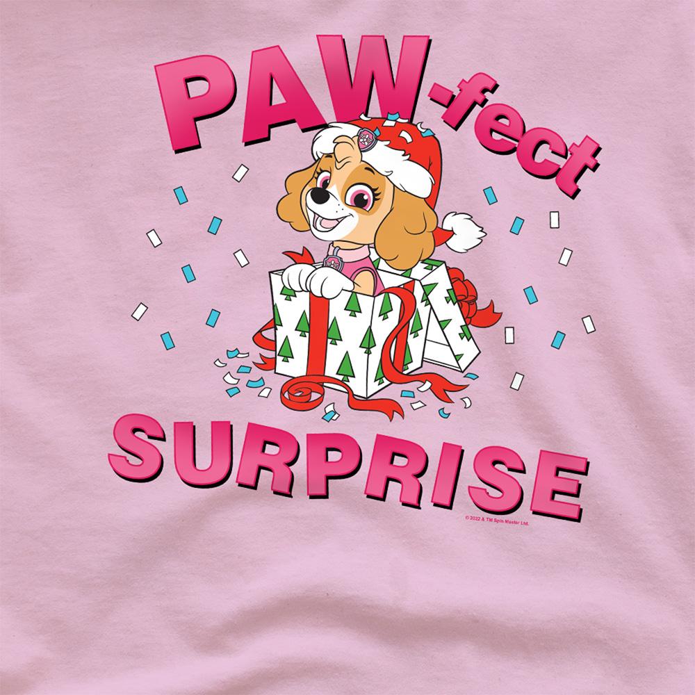 Pink - Side - Paw Patrol Unisex Adult The Paw-Fect Gift Skye Christmas T-Shirt