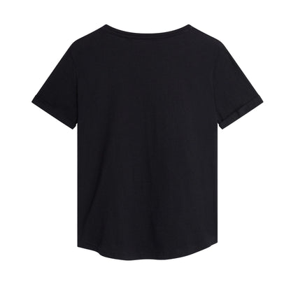 Black - Back - Pinocchio Womens-Ladies Trouble T-Shirt