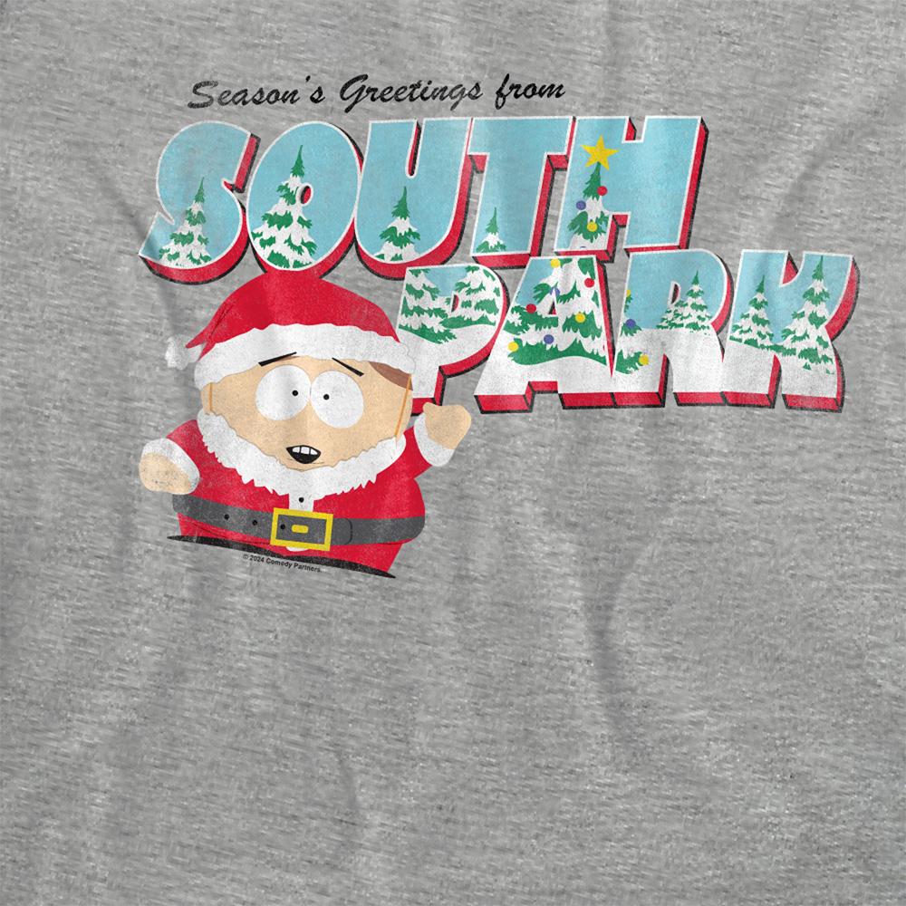 Athletic Heather - Side - South Park Womens-Ladies Eric Cartman Heather Christmas T-Shirt