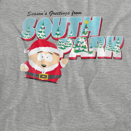 Athletic Heather - Side - South Park Womens-Ladies Eric Cartman Heather Christmas T-Shirt