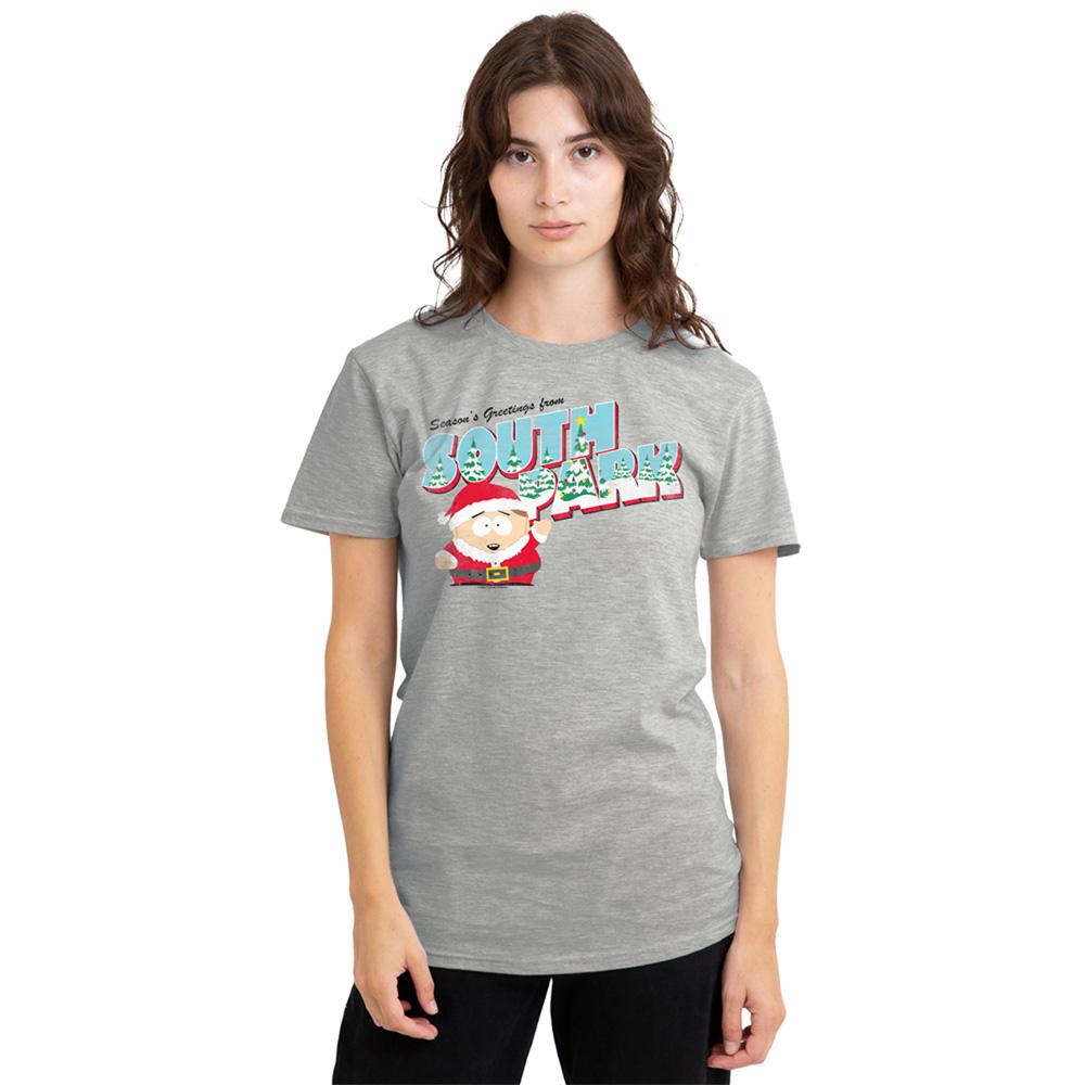 Athletic Heather - Lifestyle - South Park Womens-Ladies Eric Cartman Heather Christmas T-Shirt