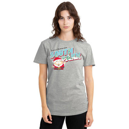 Athletic Heather - Lifestyle - South Park Womens-Ladies Eric Cartman Heather Christmas T-Shirt
