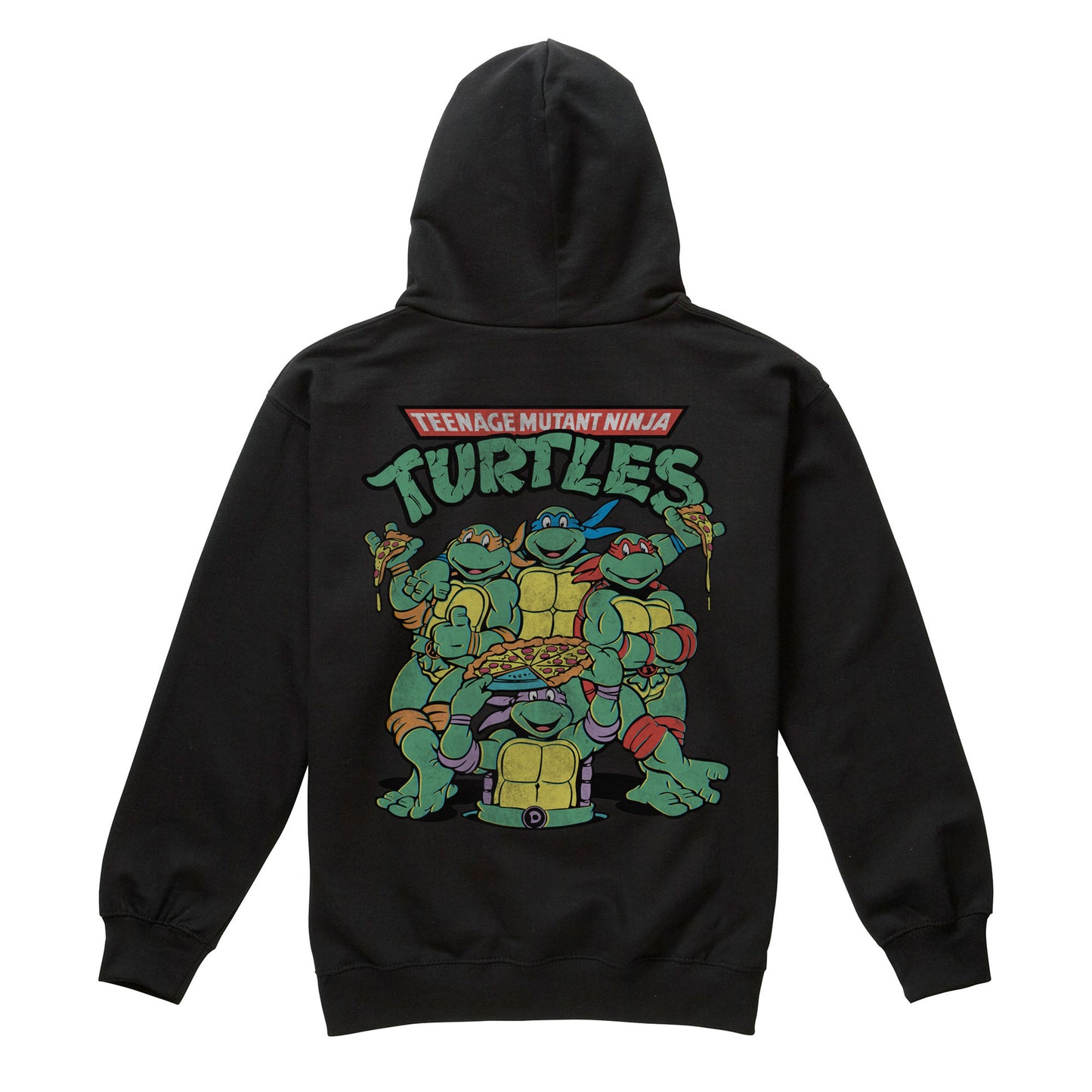 Black - Back - Teenage Mutant Ninja Turtles Mens Group Shot Hoodie