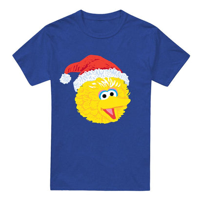 Royal Blue - Front - Sesame Street Unisex Adult Cookie Monster Scribble Heather Christmas T-Shirt