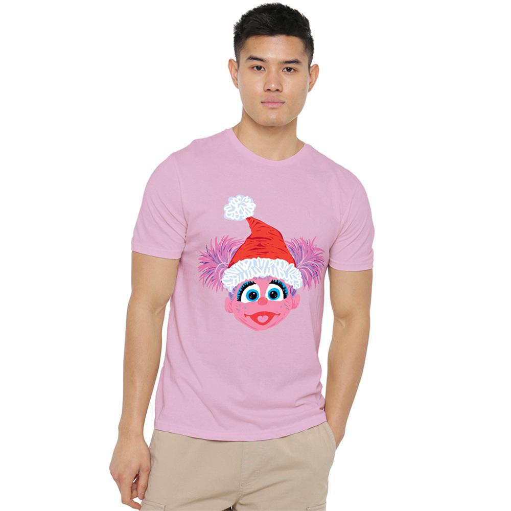 Pink - Lifestyle - Sesame Street Unisex Adult Abby Cadabby Scribble Christmas T-Shirt