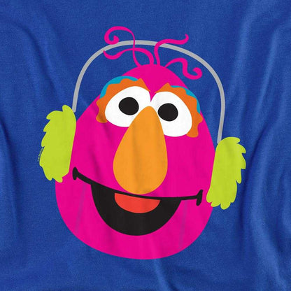 Royal Blue - Side - Sesame Street Unisex Adult Telly Monster Nutcracker Christmas T-Shirt