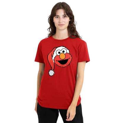 Red - Lifestyle - Sesame Street Unisex Adult Santa Hat Heather Christmas T-Shirt