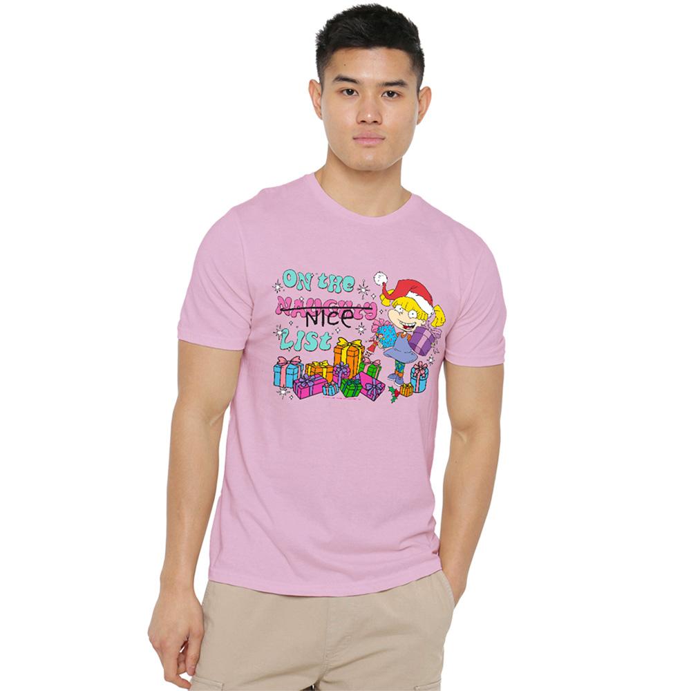 Pink - Lifestyle - Rugrats Unisex Adult On The Naughty List Angelica Christmas T-Shirt