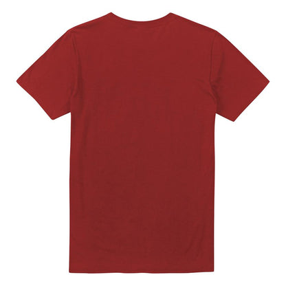 Cardinal - Back - Sesame Street Unisex Adult Vintage Wreath Christmas T-Shirt