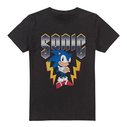 Black - Front - Sonic The Hedgehog Mens Metal Sonic T-Shirt