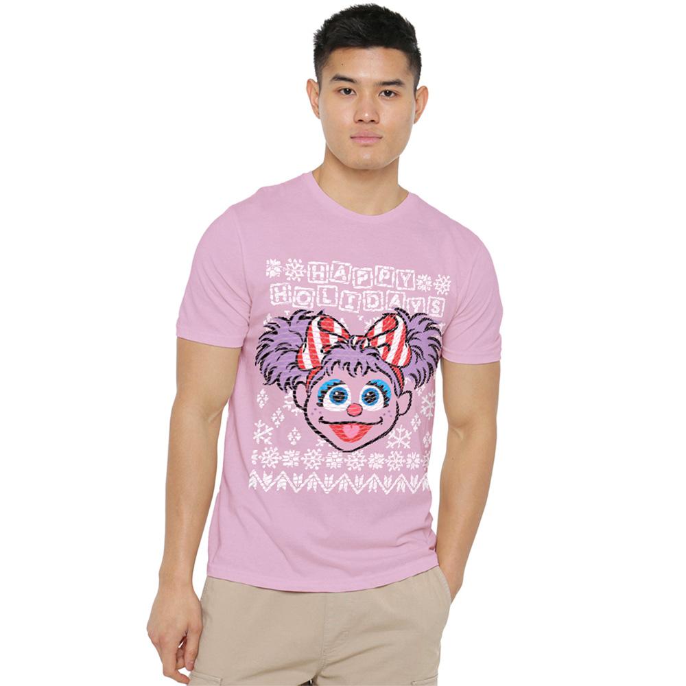 Pink - Lifestyle - Sesame Street Unisex Adult Ugly Abby Cadabby Christmas T-Shirt