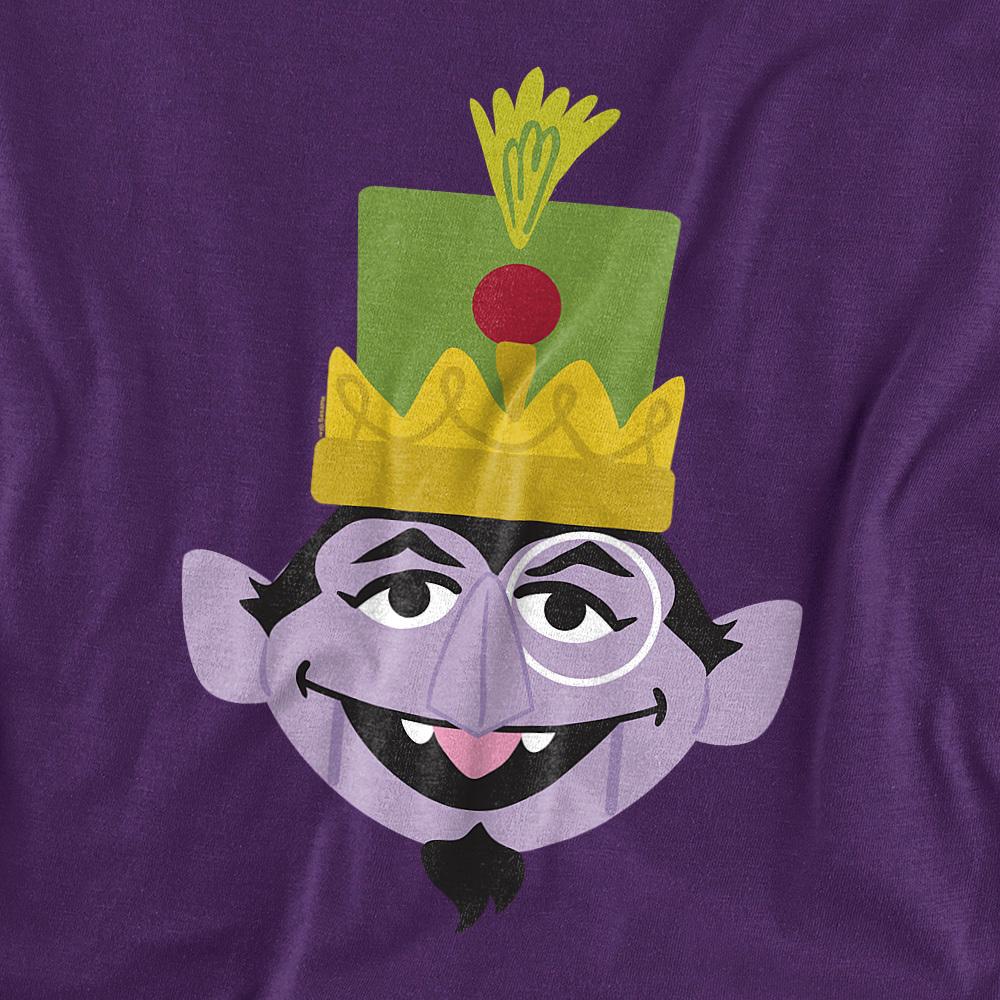 Purple - Back - Sesame Street Unisex Adult Count von Count Nutcracker Christmas T-Shirt