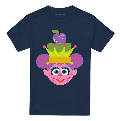 Navy - Front - Sesame Street Unisex Adult Abby Cadabby Nutcracker Christmas T-Shirt