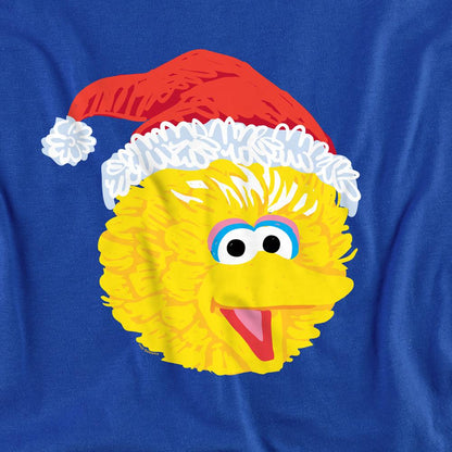 Royal Blue - Side - Sesame Street Unisex Adult Big Bird Scribble Christmas Sweatshirt